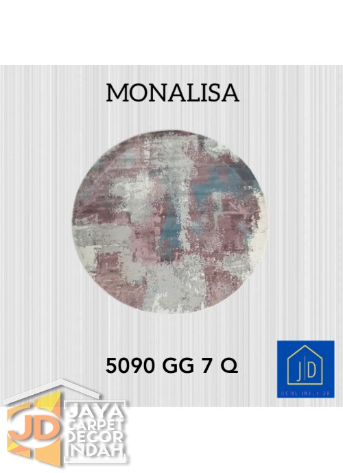 Permadani Monalisa Bulat 5090 GG 7 Q Ukuran 120 cm x 120 cm, 160 cm x 160 cm